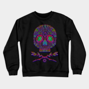 trippy skullart Crewneck Sweatshirt